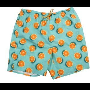 Orange Slice Swim Trunks